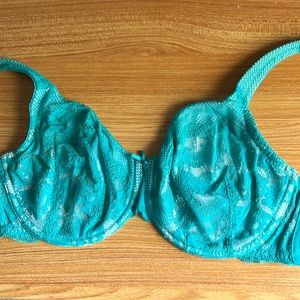 36DDD Cacique turquoise bra